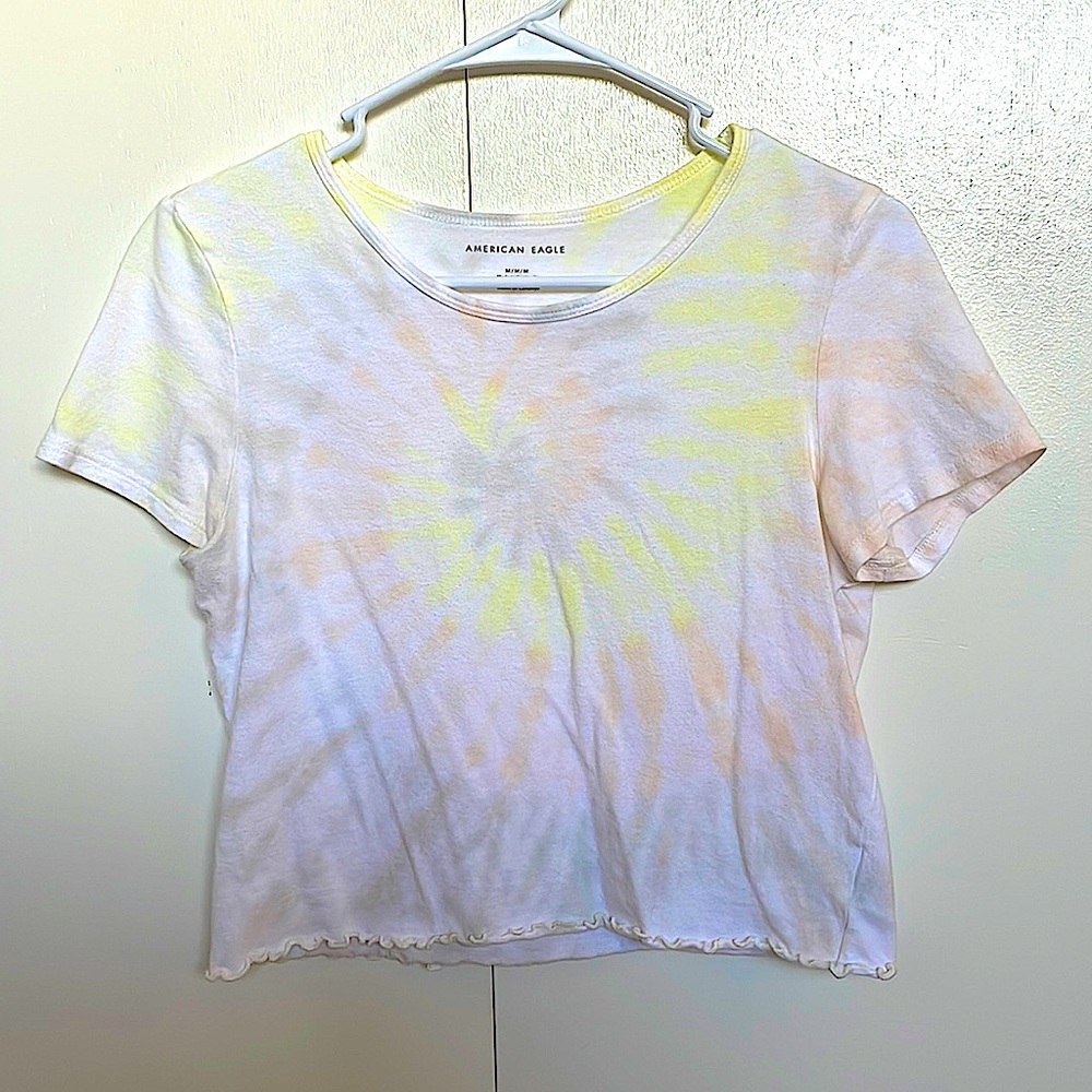 Tie Die Cropped Tee